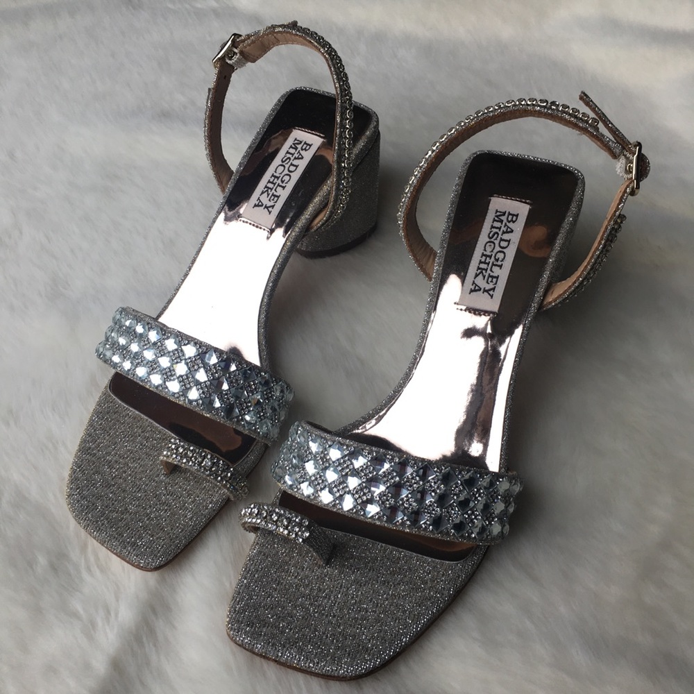 NWOB BADGLEY MISCHKA Beatrice Chunky Block Heel - Picture 7 of 14